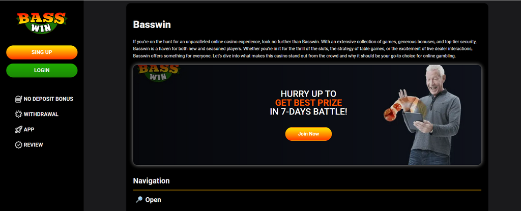 BassWin Online Casino Review & Bonus Offer 2026