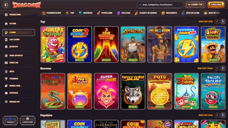Découvrez les Avantages de Dragonia Casino En Ligne pour les Français